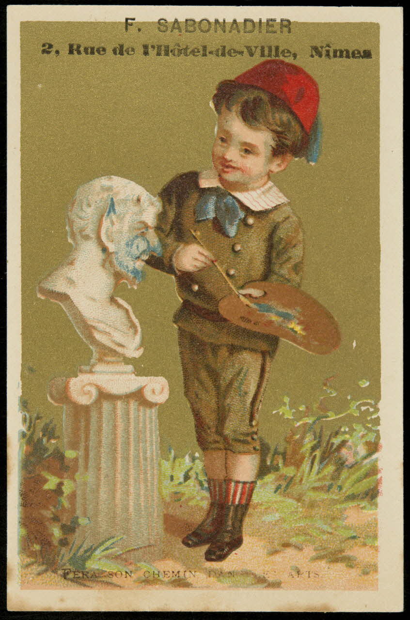 Bouillon-Rivoyre ; Kahn carte réclame chromo Paris 1877-1893 1995.1.2829.4 Photo