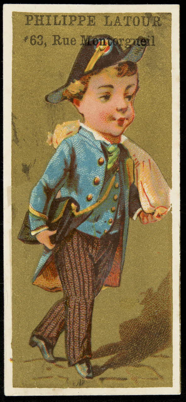 Bouillon-Rivoyre ; Pitron A. carte réclame chromo Paris 1893 1995.1.2830.1 Photo