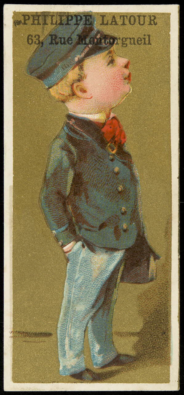 Bouillon-Rivoyre ; Pitron A. carte réclame chromo Paris 1893 1995.1.2830.4 Photo