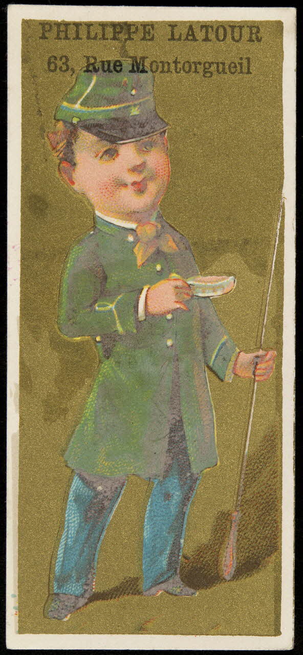 Bouillon-Rivoyre ; Pitron A. carte réclame chromo Paris 1893 1995.1.2830.6 Photo