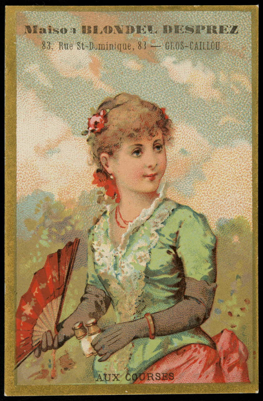 Bouillon-Rivoyre ; Lis E. carte réclame chromo Paris 1877-1893 1995.1.2832.1 Photo