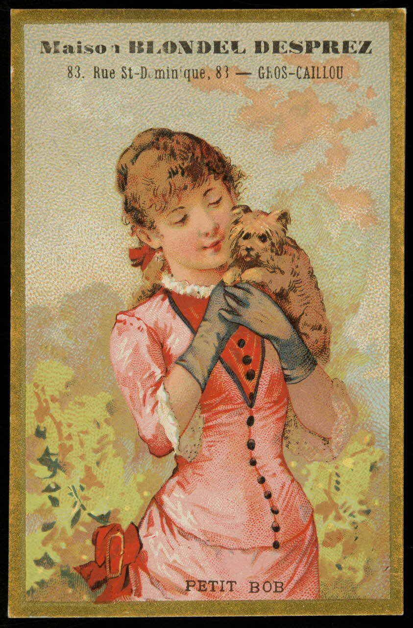 Bouillon-Rivoyre ; Lis E. carte réclame chromo Paris 1877-1893 1995.1.2832.3 Photo