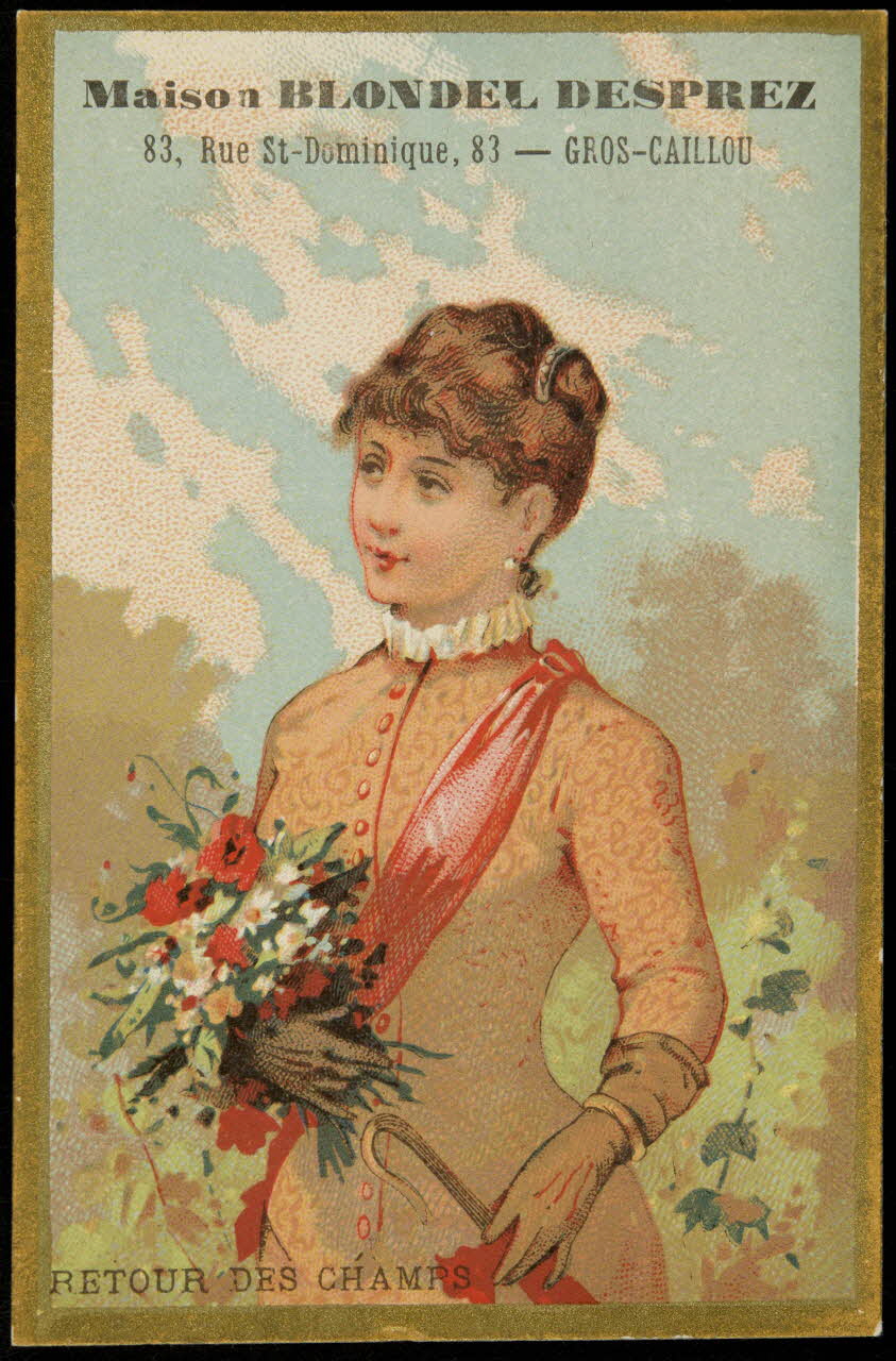 Bouillon-Rivoyre ; Lis E. carte réclame chromo Paris 1877-1893 1995.1.2832.4 Photo