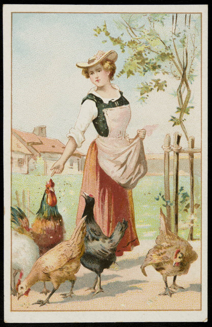 Bouillon-Rivoyre carte réclame chromo Paris 1877-1893 1995.1.2837.8 Photo