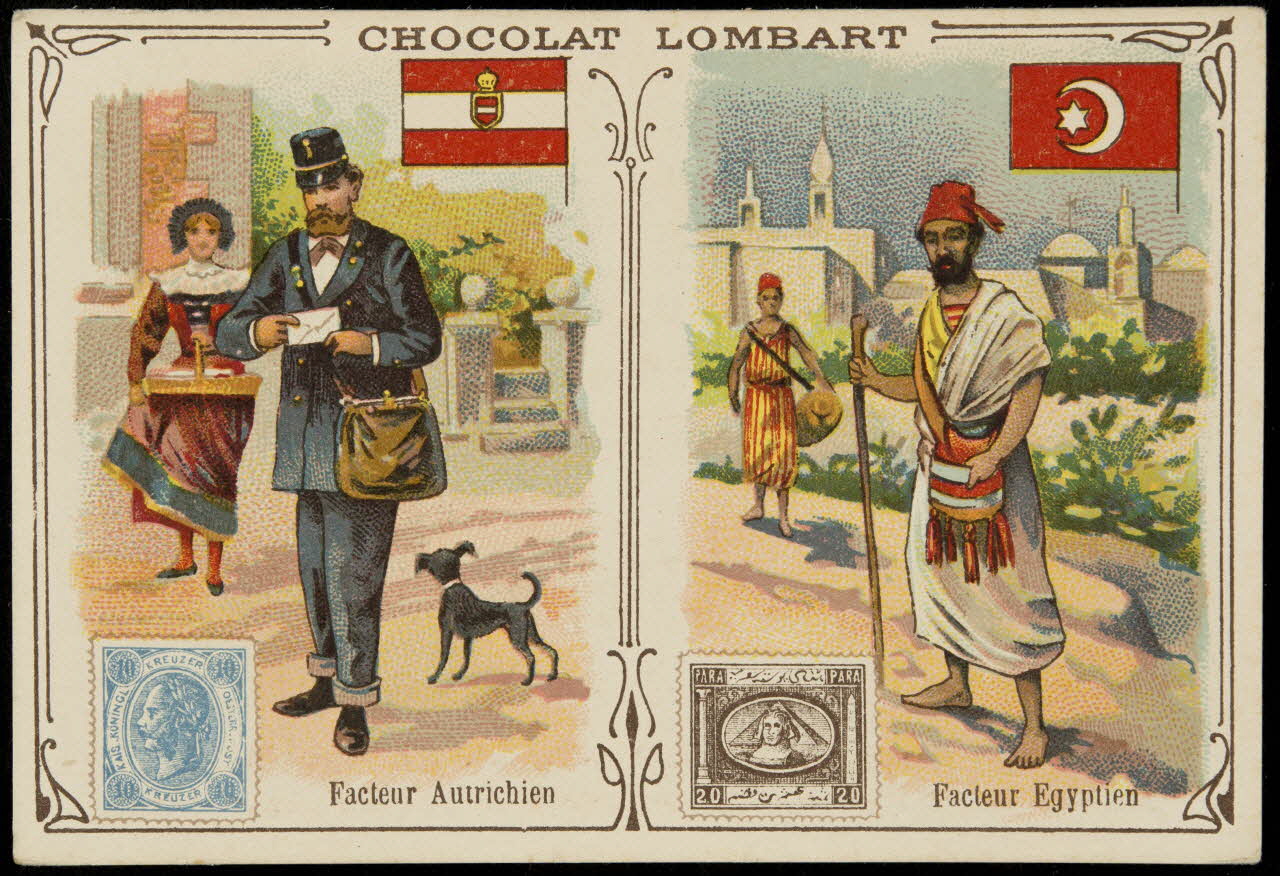 Bouillon-Rivoyre ; Gouweloos ; Norgeu carte réclame chromo Paris 1877-1893 1995.1.2838.3 Photo