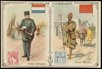 Bouillon-Rivoyre ; Gouweloos ; Norgeu carte réclame chromo Paris 1877-1893 1995.1.2838.4 Photo