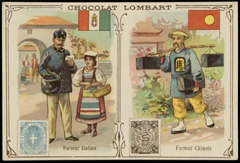 Bouillon-Rivoyre ; Gouweloos ; Norgeu carte réclame chromo Paris 1877-1893 1995.1.2838.6 Photo