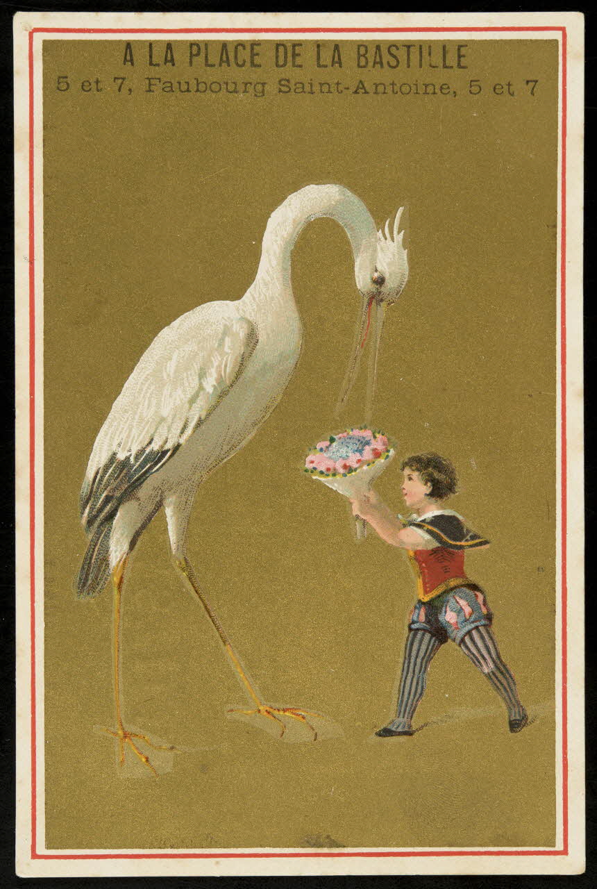 Bouillon-Rivoyre ; Bourdin Ernest carte réclame chromo Paris 1877-1893 1995.1.2839.2 Photo