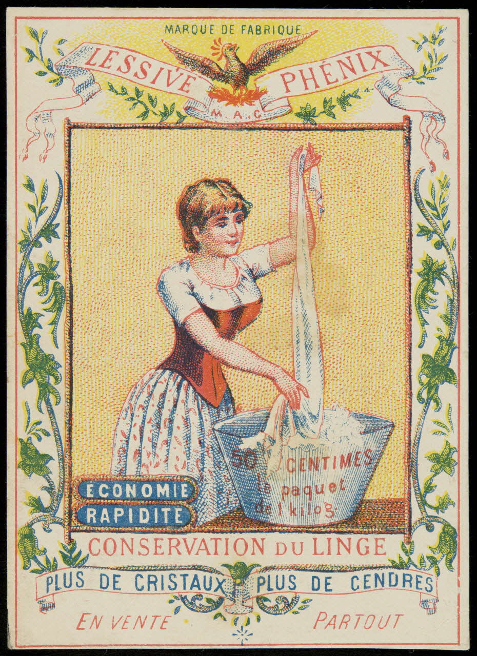 Bouillon-Rivoyre ; Gouweloos carte réclame chromo Bruxelles 1877-1893 1995.1.2844.1 Photo