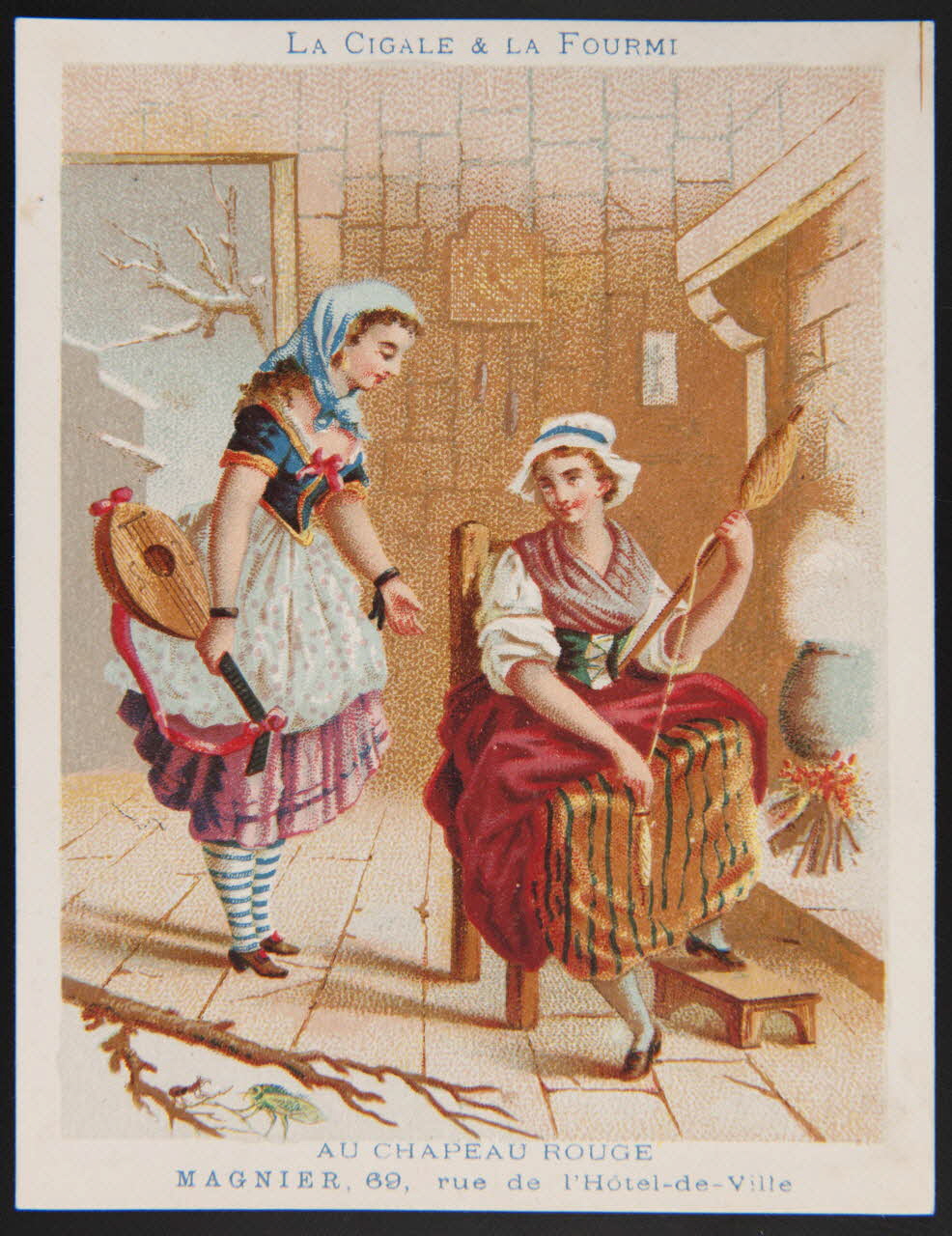 Bouillon-Rivoyre ; Cochet et Roulié carte réclame chromo Paris 1878-1880 1995.1.2845.3 Photo