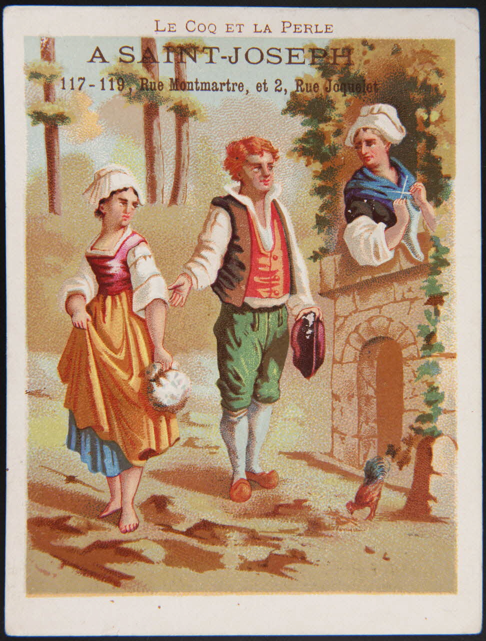 Cochet et Roulié ; Bouillon-Rivoyre carte réclame chromo Paris 1878-1880 1995.1.2845.4 Photo