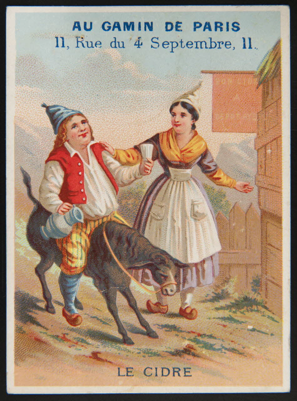 Bouillon-Rivoyre ; Dangivillé carte réclame chromo Paris 1877-1893 1995.1.2847.4 Photo