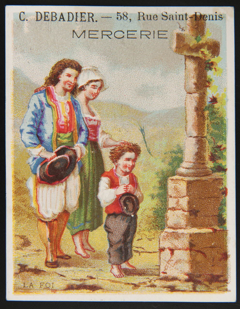 Bouillon-Rivoyre carte réclame chromo Paris 1877-1882 1995.1.2848.6 Photo