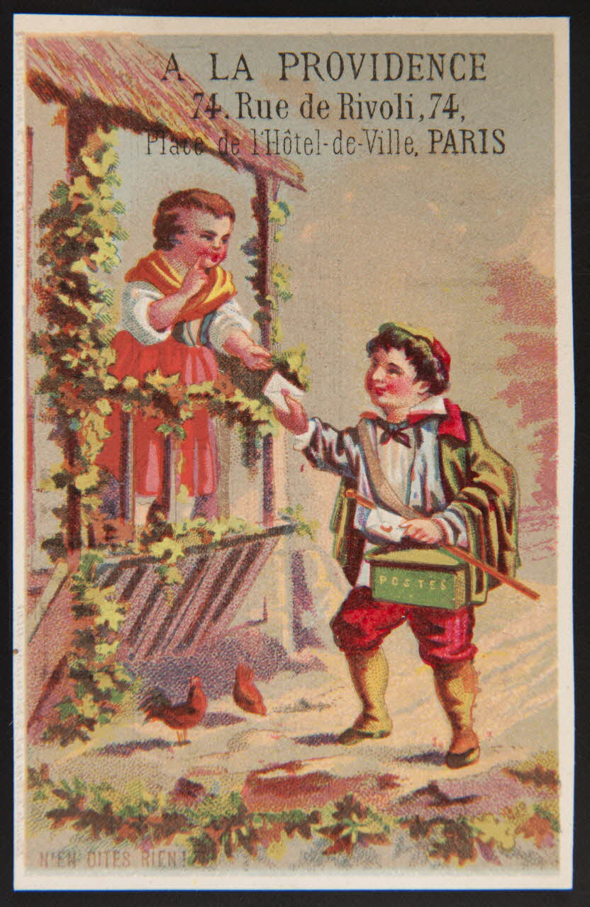 Bouillon-Rivoyre ; Cochet et Roulié carte réclame chromo Paris 1877-1893 1995.1.2849.4 Photo