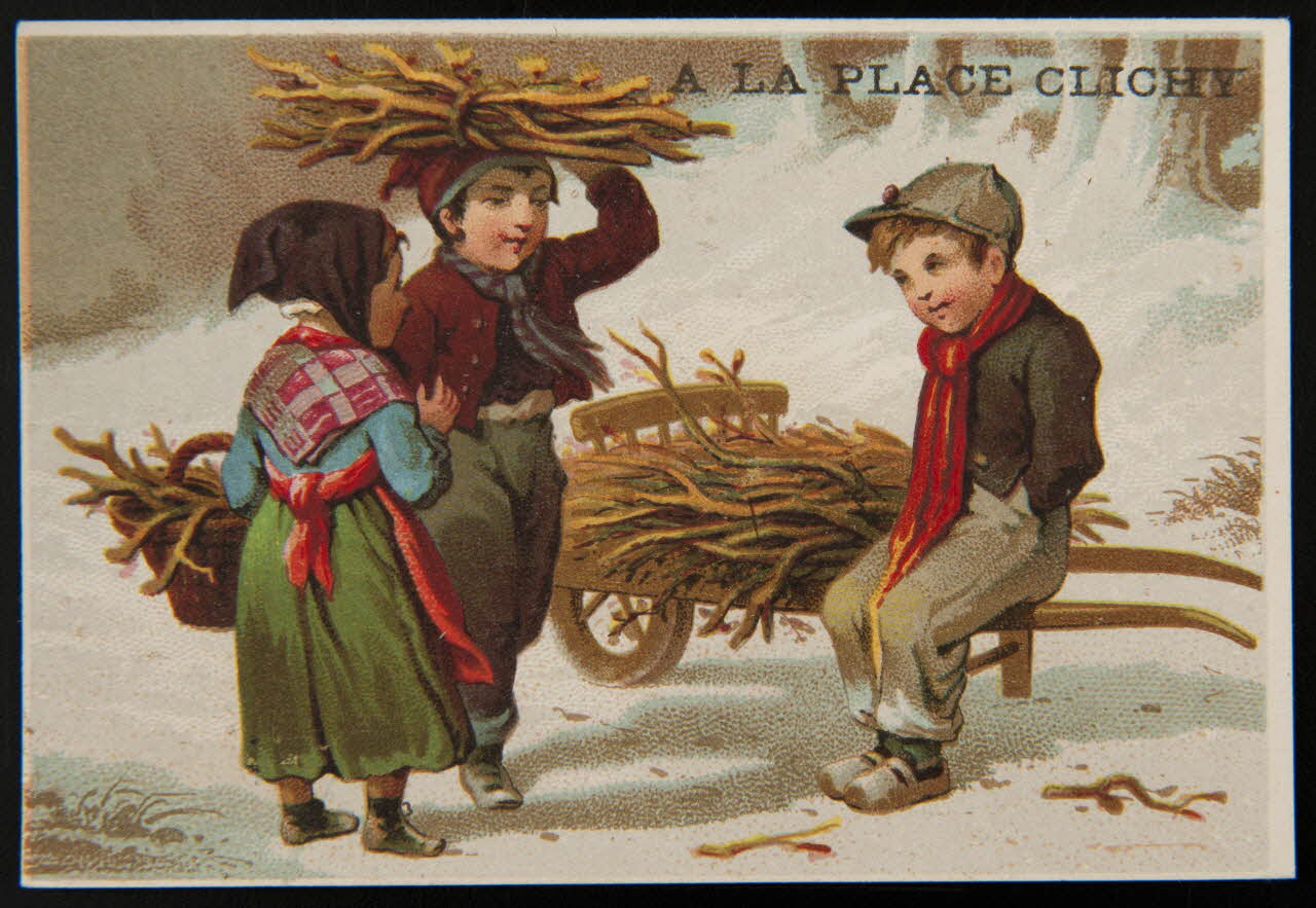 Testu & Massin ; Testu & Massin et F. Champenois & Cie carte réclame chromo Paris 1879-1886 1995.1.2850.1 Photo