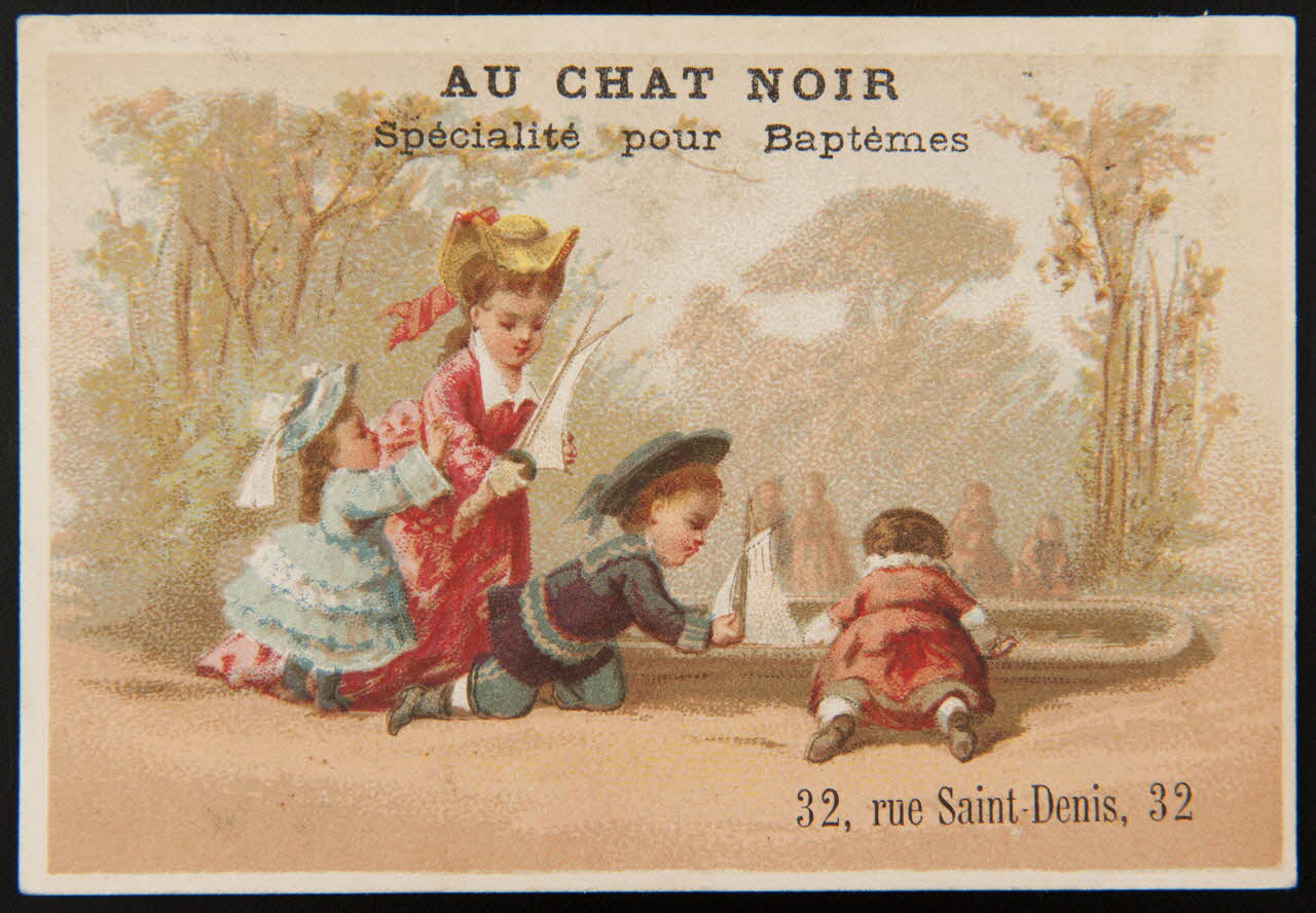 Testu & Massin ; Testu & Massin et F. Champenois & Cie carte réclame chromo Paris 1879-1886 1995.1.2852.1 Photo