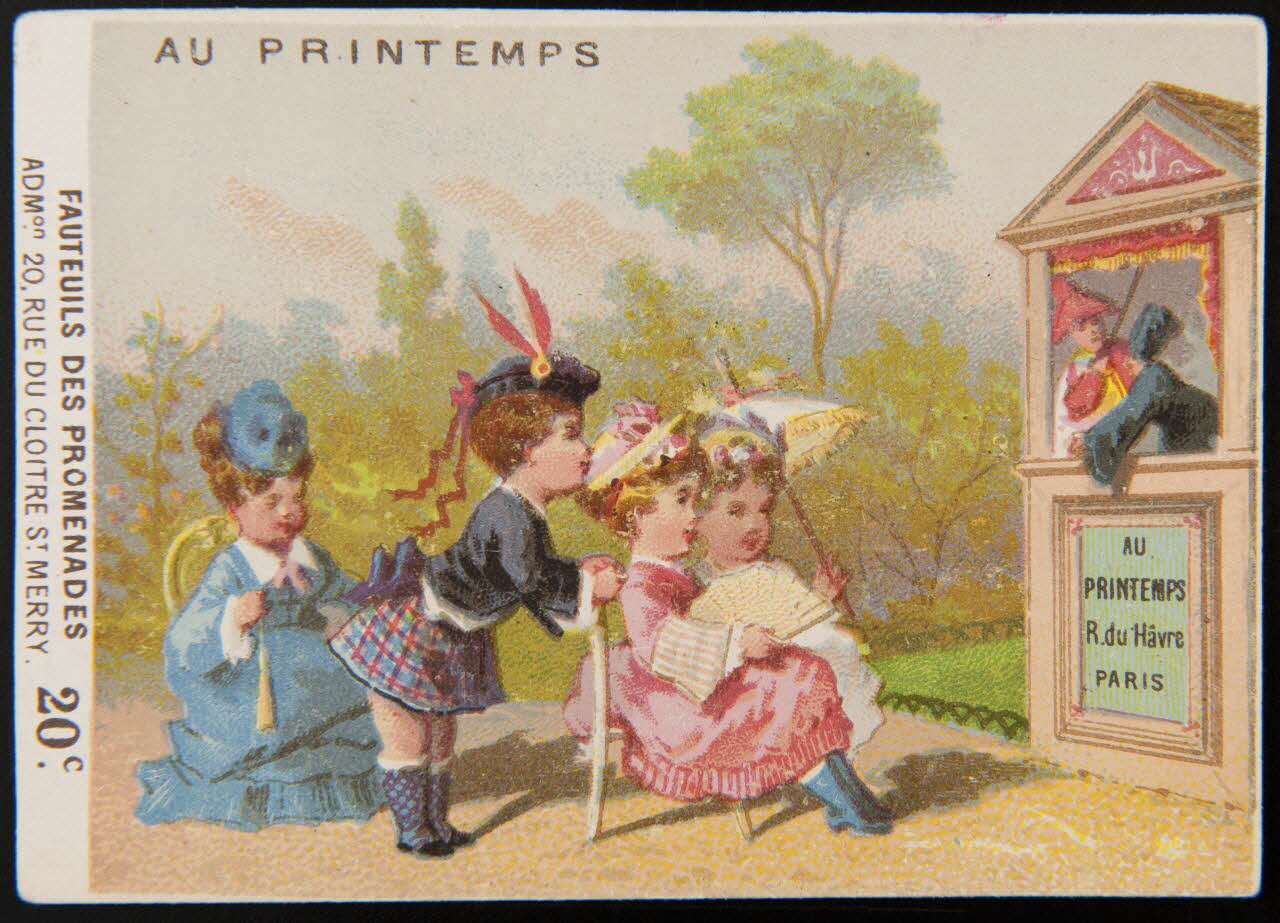 carte réclame chromo Paris 1876-1878 1995.1.2852.10 Photo