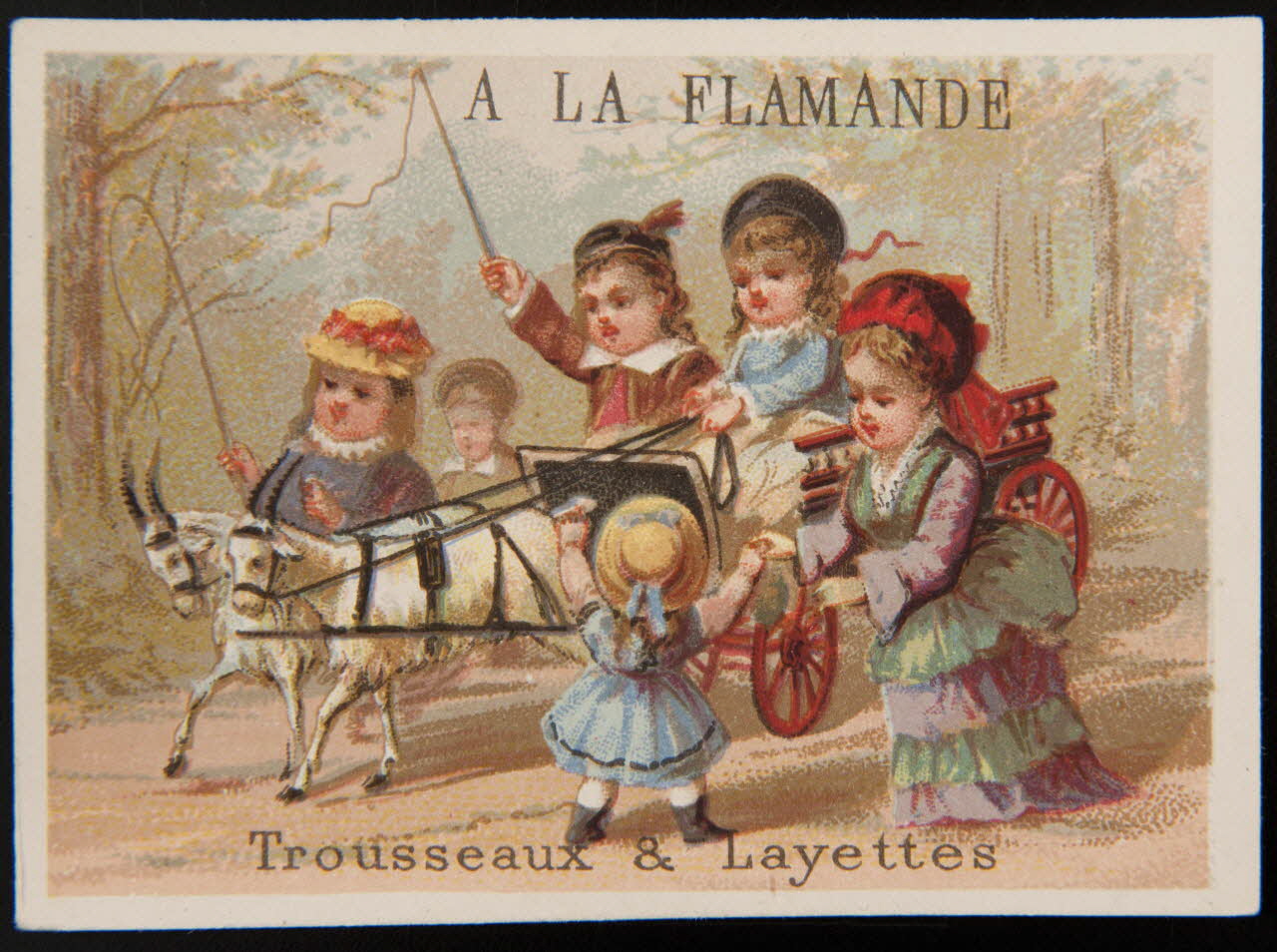 Testu & Massin carte réclame chromo Paris 1876-1878 1995.1.2852.6 Photo