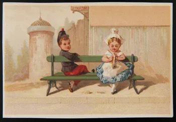 Testu & Massin carte réclame chromo Paris 1876-1903 1995.1.2853.30  Photo