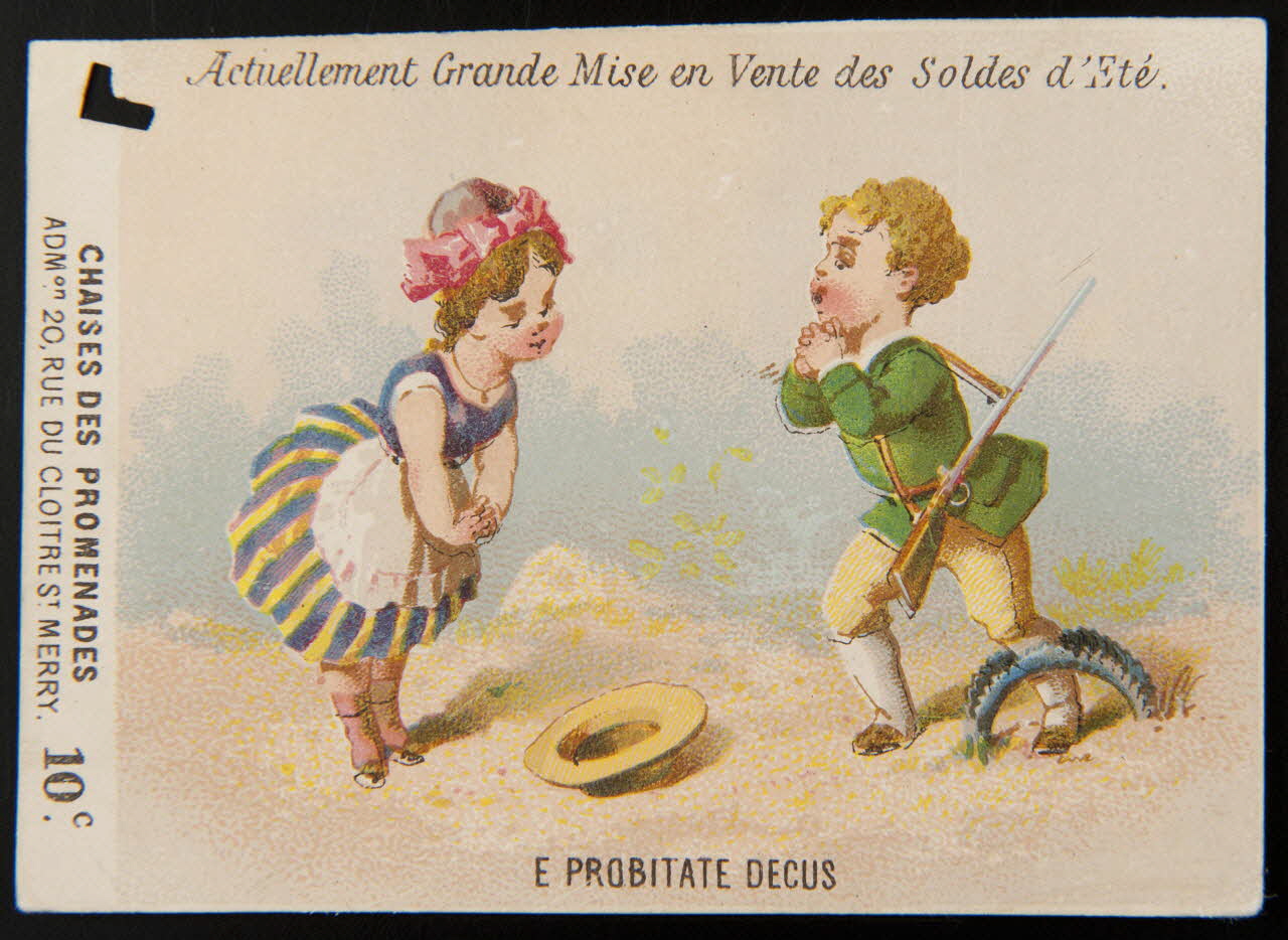 Testu & Massin carte réclame chromo Paris 1876-1903 1995.1.2853.9 Photo