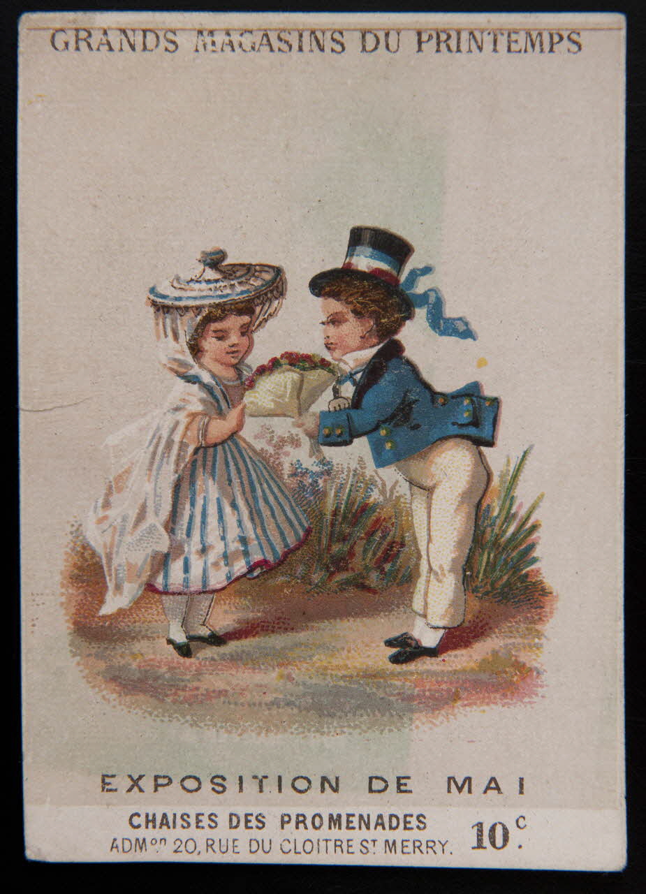 Testu & Massin carte réclame chromo Paris 1876 1995.1.2854.2 Photo