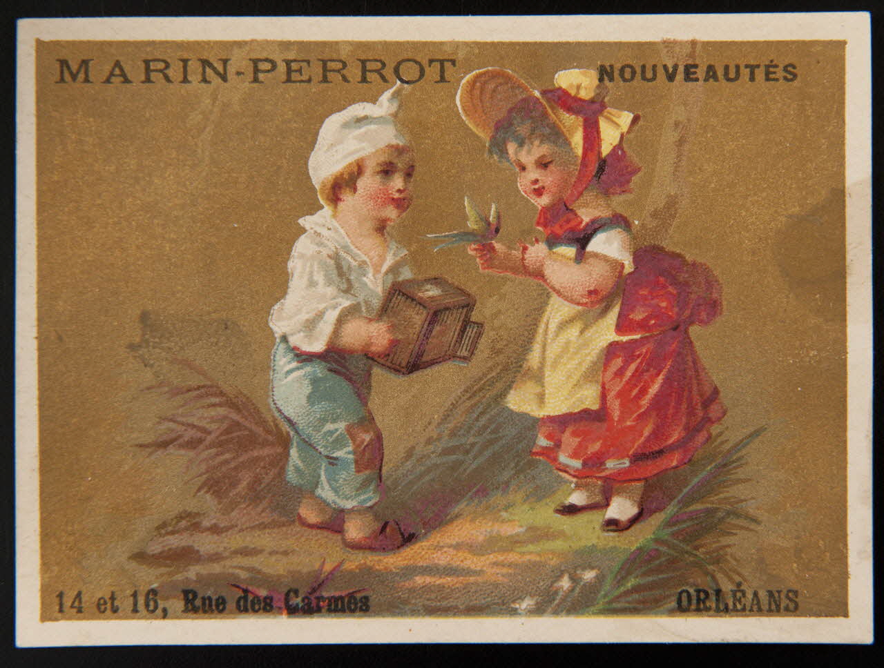 Testu & Massin carte réclame chromo Paris 1876-1878 1995.1.2854.21 Photo