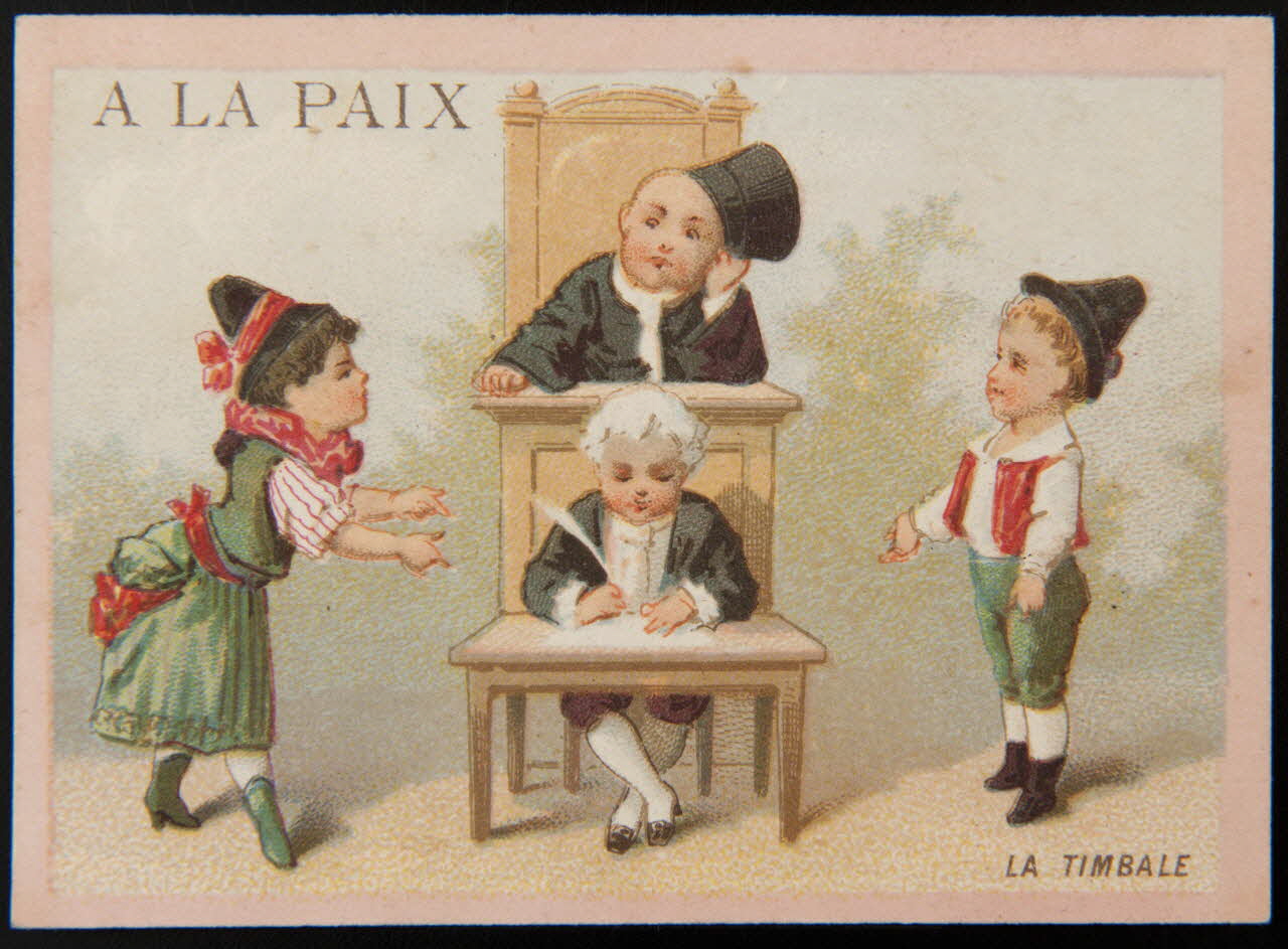 Testu & Massin carte réclame chromo Paris 1876-1878 1995.1.2855.1 Photo