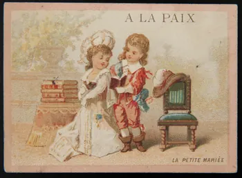 Testu & Massin carte réclame chromo Paris 1876-1878 1995.1.2855.4  Photo