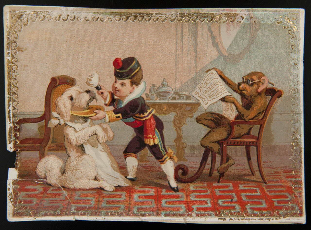 Testu & Massin carte réclame chromo Paris 1876-1903 1995.1.2857.2 Photo