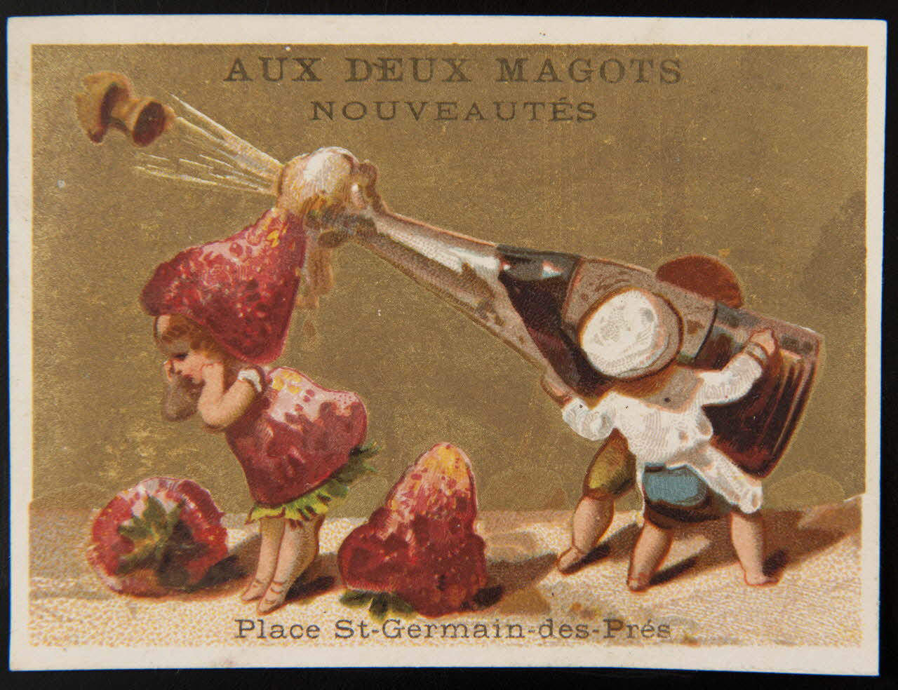 Testu & Massin carte réclame chromo Paris 1876-1878 1995.1.2861.3  Photo