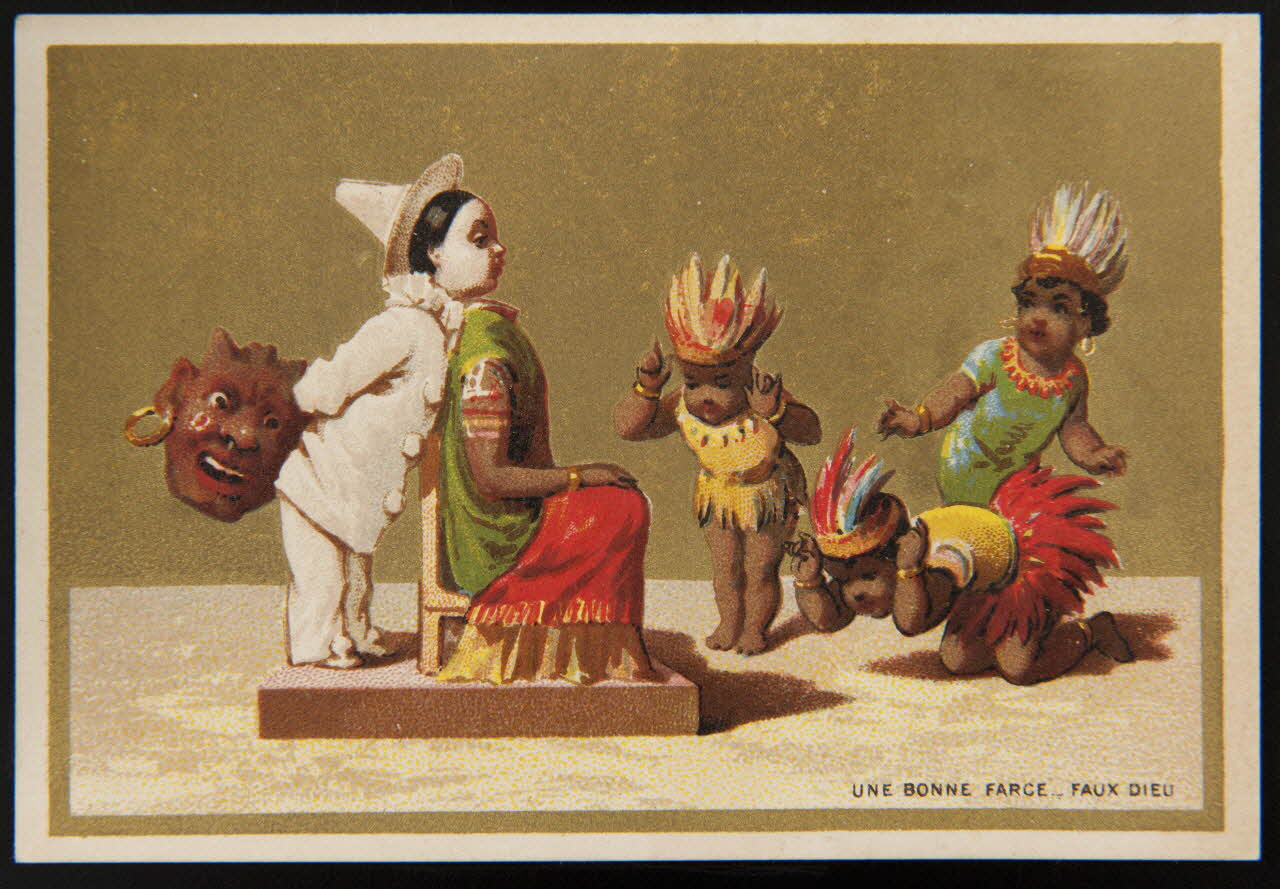 Testu & Massin ; Testu & Massin et F. Champenois & Cie carte réclame chromo Paris 1879-1886 1995.1.2862.4 Photo