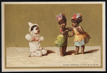 Testu & Massin ; Testu & Massin et F. Champenois & Cie carte réclame chromo Paris 1879-1886 1995.1.2862.5 Photo