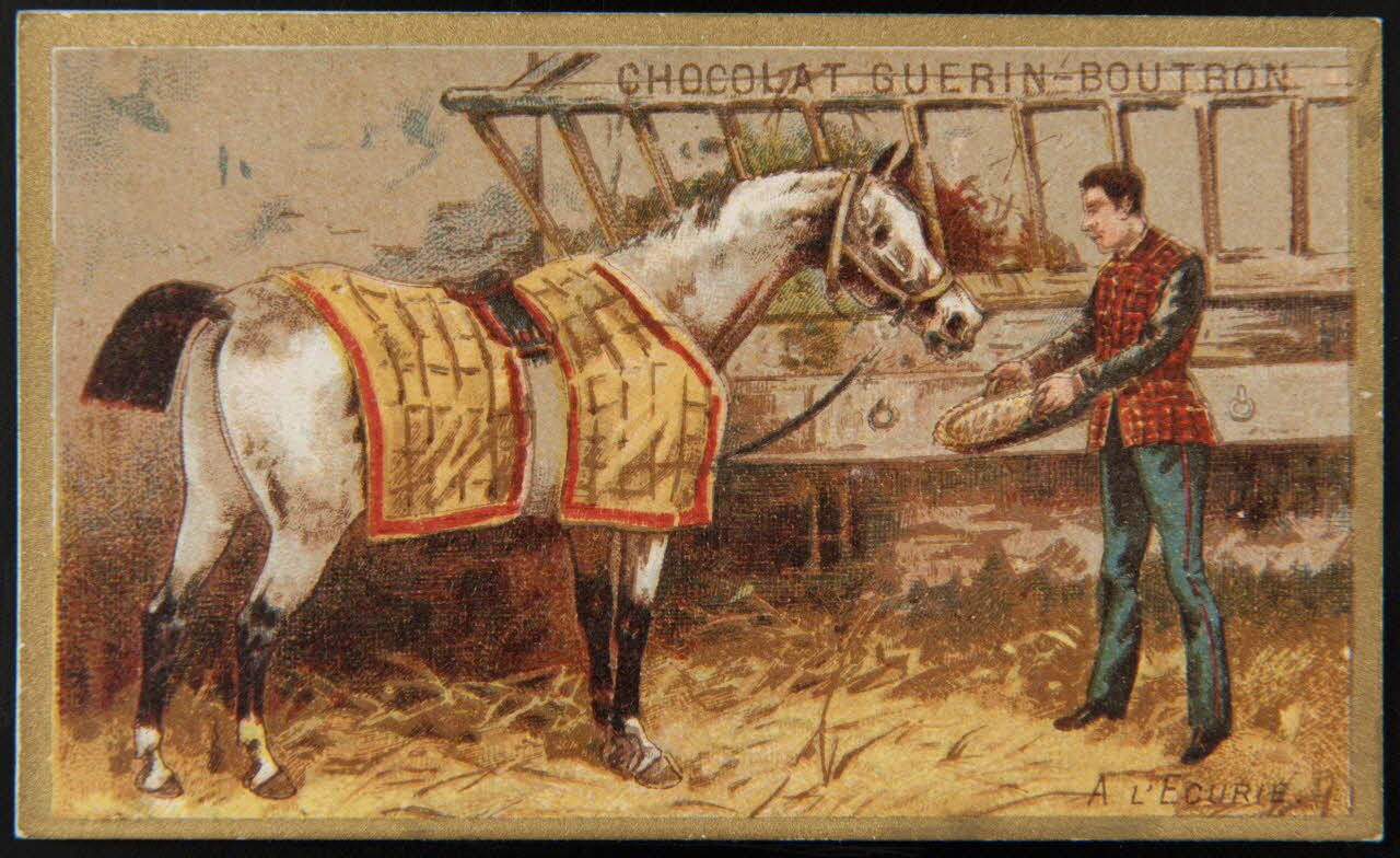 Testu & Massin ; Testu & Massin et F. Champenois & Cie carte réclame chromo Paris 1888-1889 1995.1.2866.1 Photo