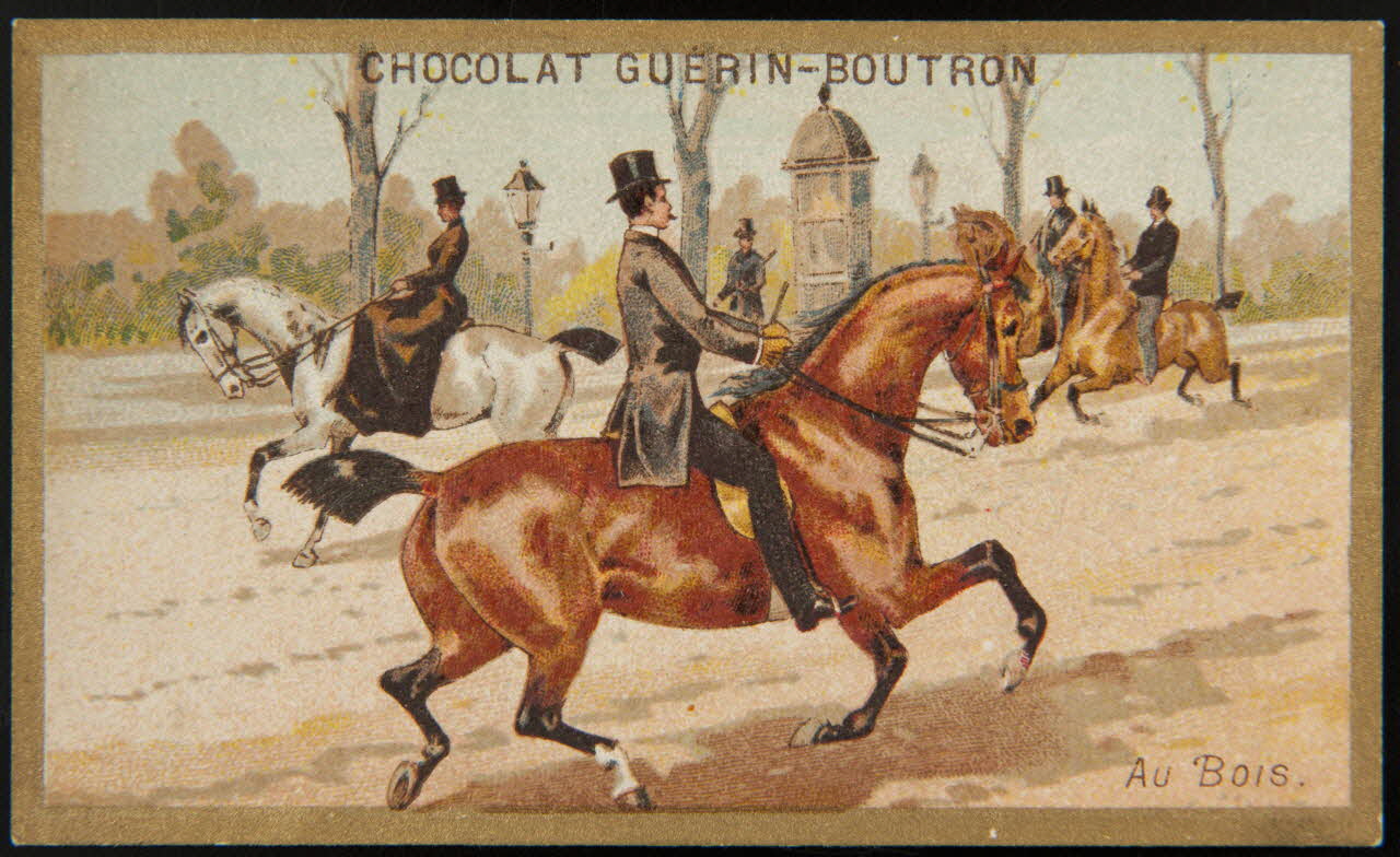 Testu & Massin ; Testu & Massin et F. Champenois & Cie carte réclame chromo Paris 1888-1889 1995.1.2866.2 Photo