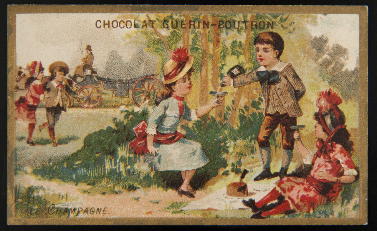 Testu & Massin ; Testu & Massin et F. Champenois & Cie carte réclame chromo Paris 1888-1889 1995.1.2867.2 Photo