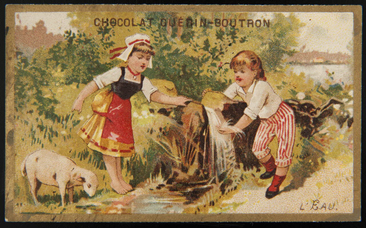 Testu & Massin ; Testu & Massin et F. Champenois & Cie carte réclame chromo Paris 1888-1889 1995.1.2867.4 Photo