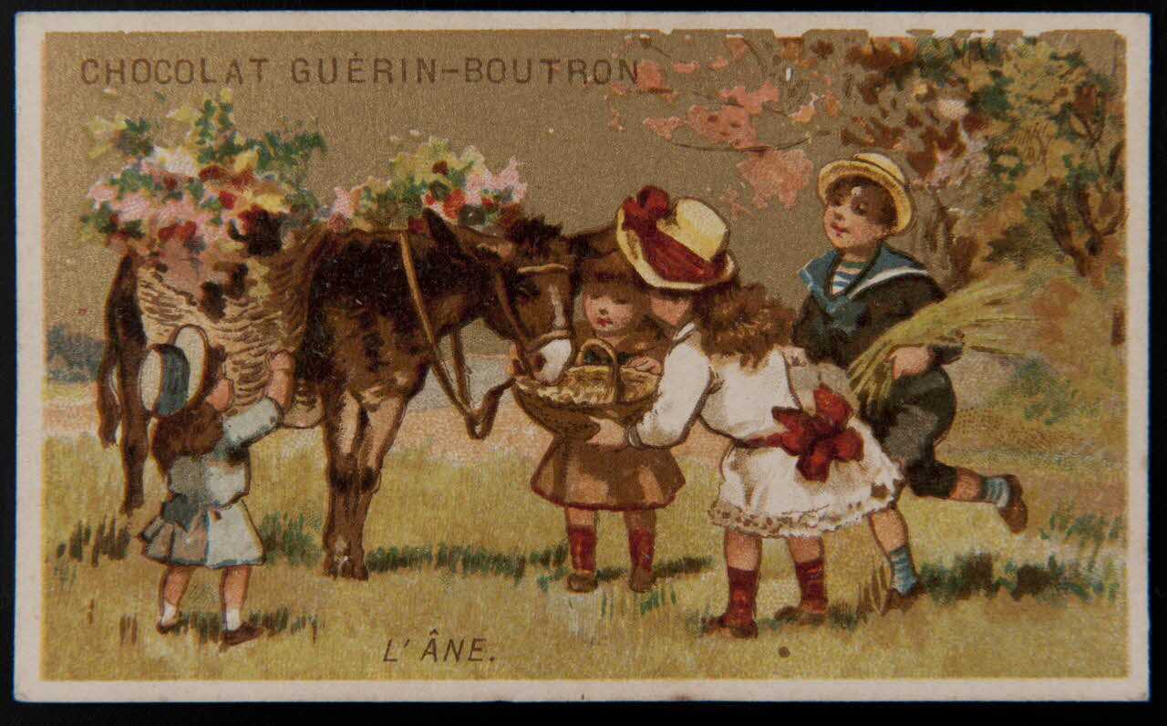 Testu & Massin ; Testu & Massin et F. Champenois & Cie carte réclame chromo Paris 1888-1889 1995.1.2868.1 Photo