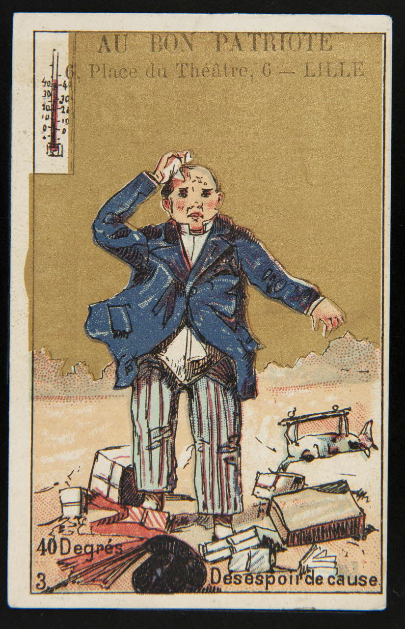 Gombert carte réclame chromo Halluin 1890-1914 1995.1.2890.3 Photo
