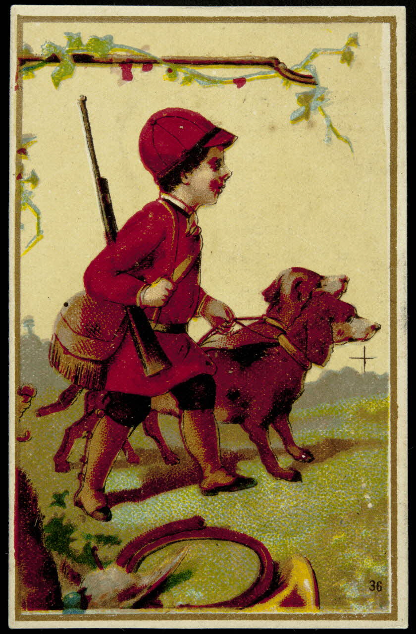 Gombert carte réclame chromo Paris 1890-1914 1995.1.2939.2 Photo