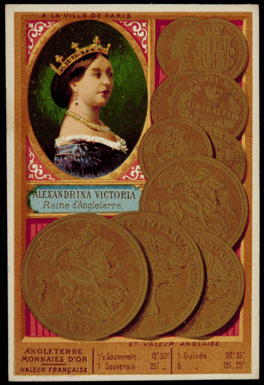 Vallet-Minot et Cie carte réclame chromo Paris 1881-1884 1995.1.296.1 Photo