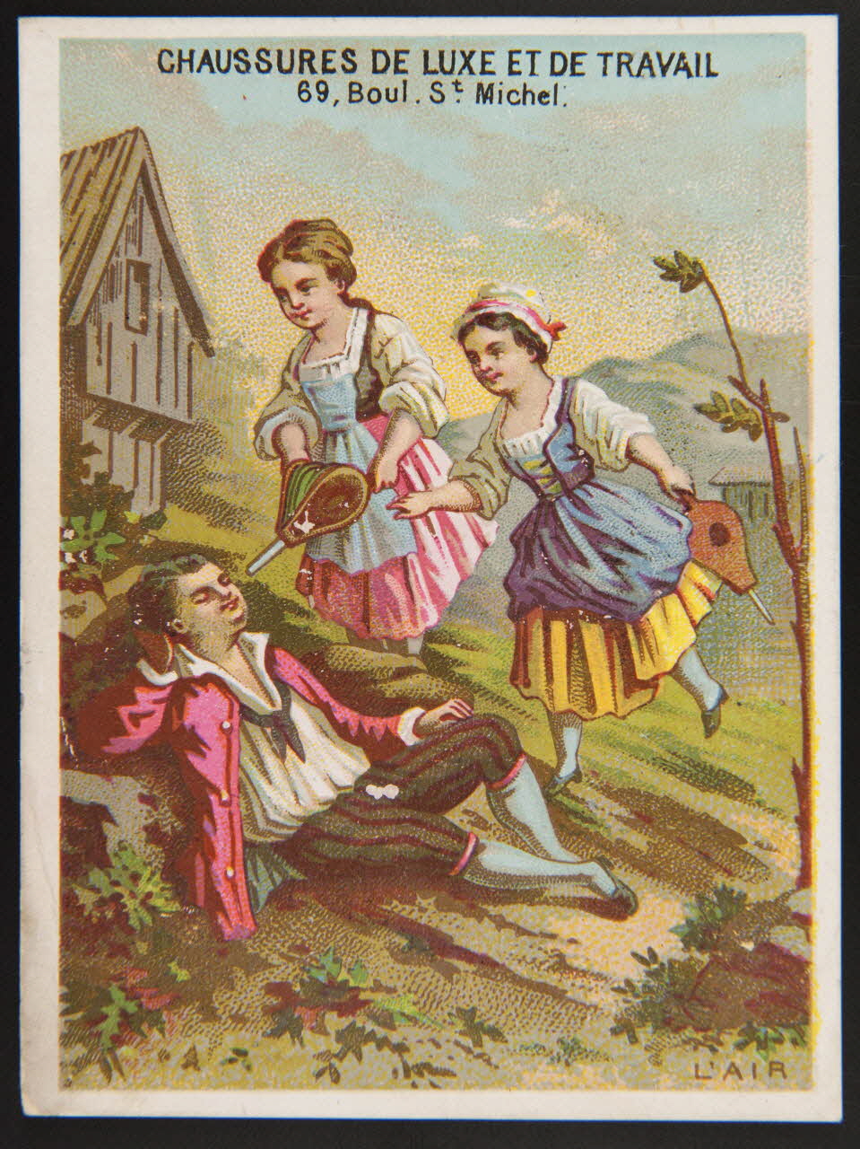 Bouillon-Rivoyre ; Cochet et Roulié carte réclame chromo Paris 1878-1880 1995.1.3001.1 Photo