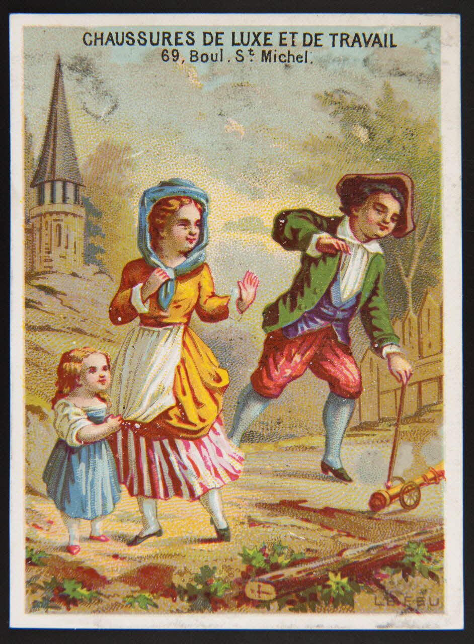 Bouillon-Rivoyre ; Cochet et Roulié carte réclame chromo Paris 1878-1880 1995.1.3001.3 Photo