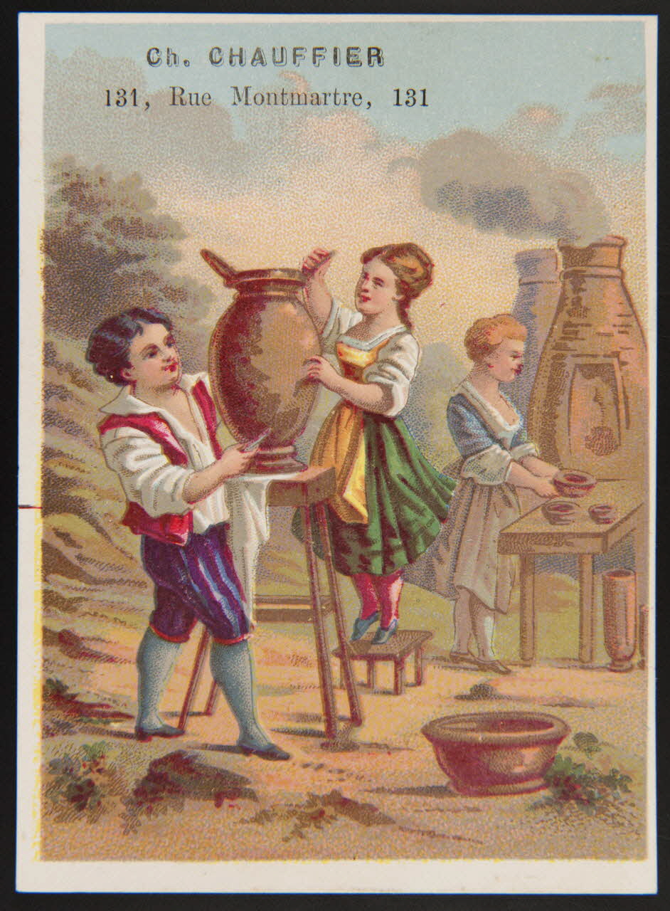 Bouillon-Rivoyre ; Cochet et Roulié carte réclame chromo Paris 1877-1882 1995.1.3001.4 Photo