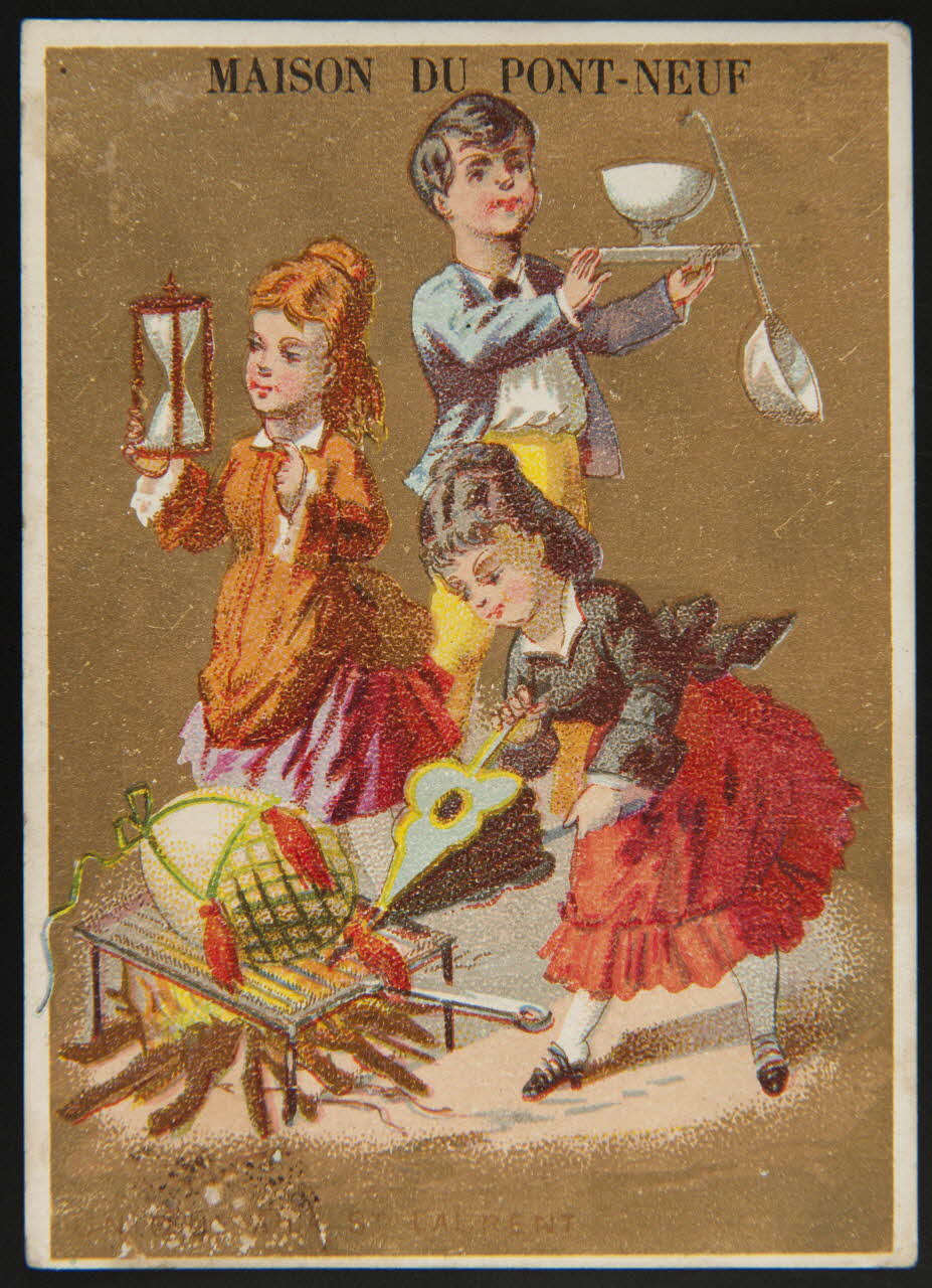 Bouillon-Rivoyre ; Cochet et Roulié carte réclame chromo Paris 1878-1880 1995.1.3006.3 Photo