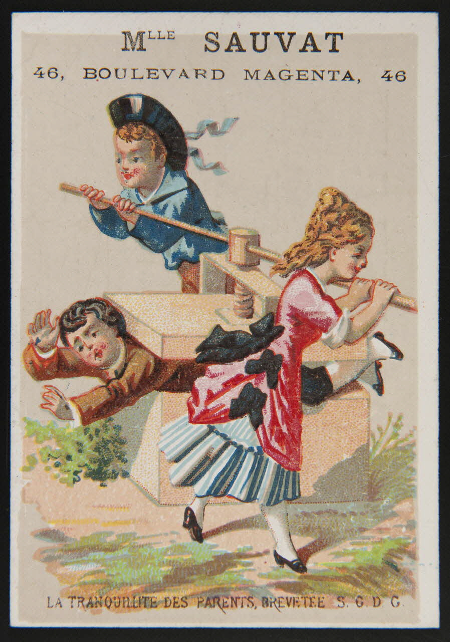 Bouillon-Rivoyre ; Kahn carte réclame chromo Paris 1877-1893 1995.1.3006.5 Photo