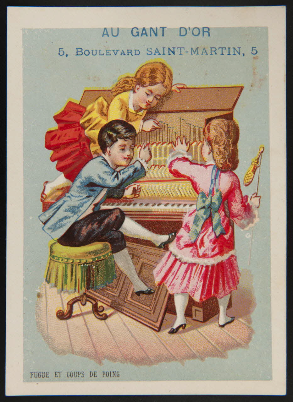 Bouillon-Rivoyre carte réclame chromo Paris 1878-1882 1995.1.3006.6 Photo