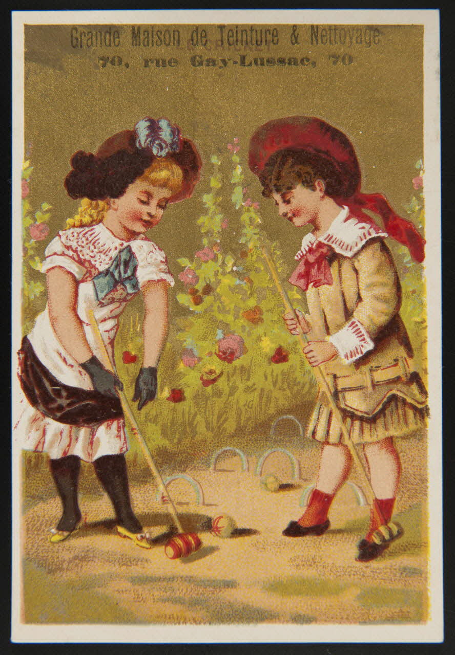 Bouillon-Rivoyre carte réclame chromo Paris 1882-1890 1995.1.3007.2 Photo