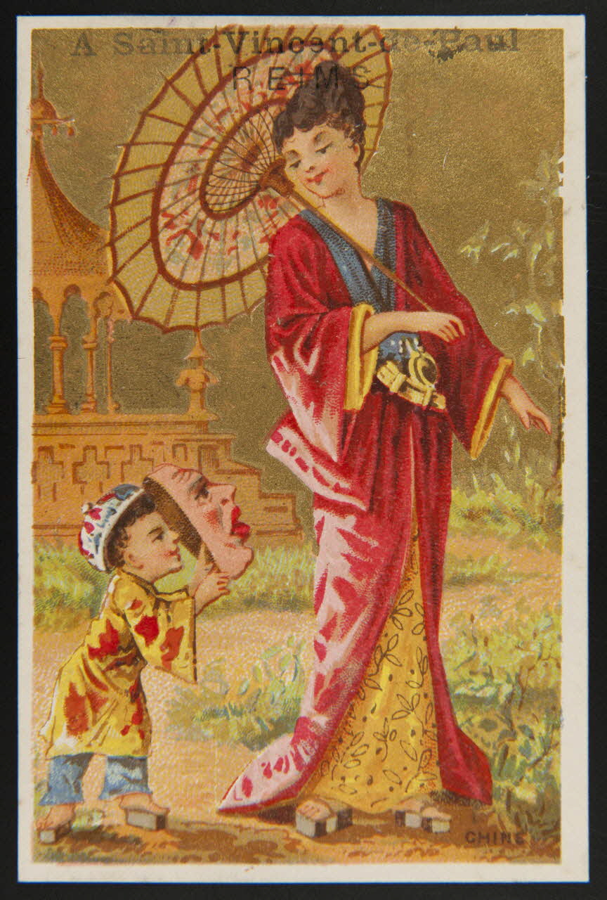 Bouillon-Rivoyre ; Michel L. carte réclame chromo Paris 1877-1893 1995.1.3009.1 Photo