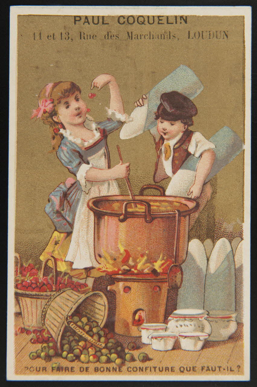 Bouillon-Rivoyre carte réclame chromo Paris 1877-1893 1995.1.3011.1 Photo