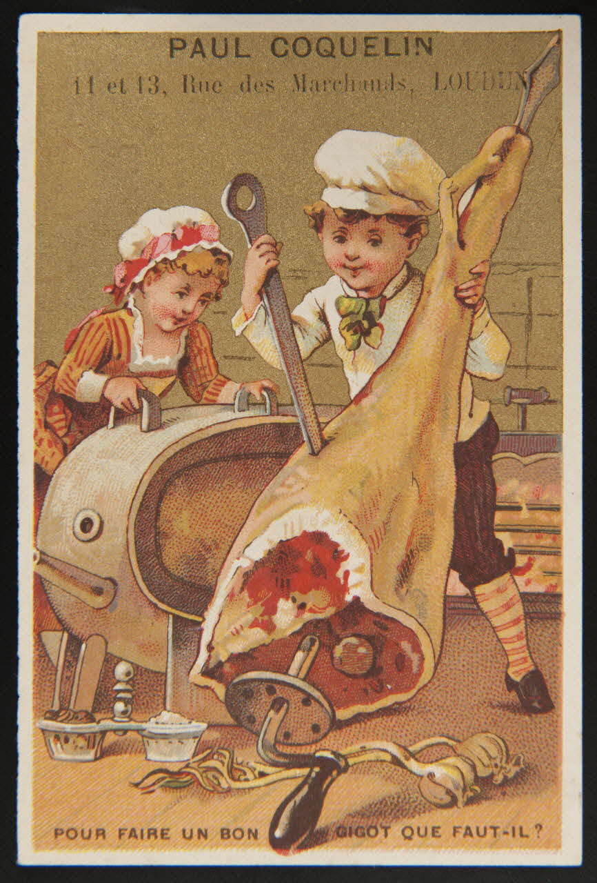 Bouillon-Rivoyre carte réclame chromo Paris 1877-1893 1995.1.3011.3 Photo